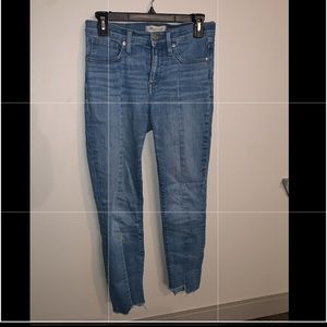 Madewell size 27 light wash skinny jeans